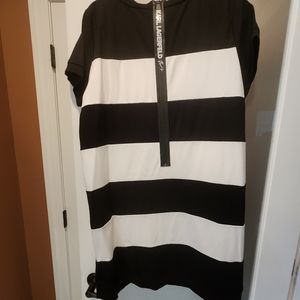 Karl Lagerfeld black and white dress size XL